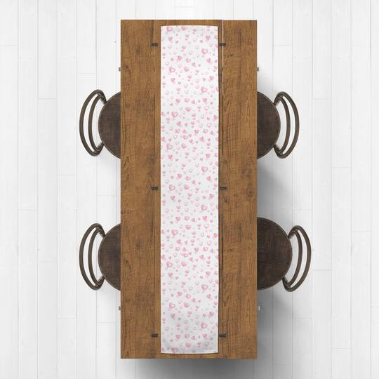 90" Heart Bubble Table Runner